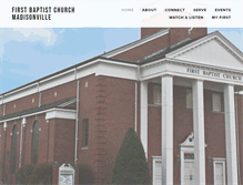 Tablet Screenshot of fbcmadisonville.com